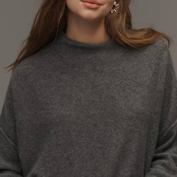 The Alani Cashmere Mock-Neck Sweater by Pilcro - Picture 3 of 7